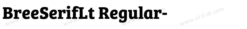 BreeSerifLt Regular字体转换
